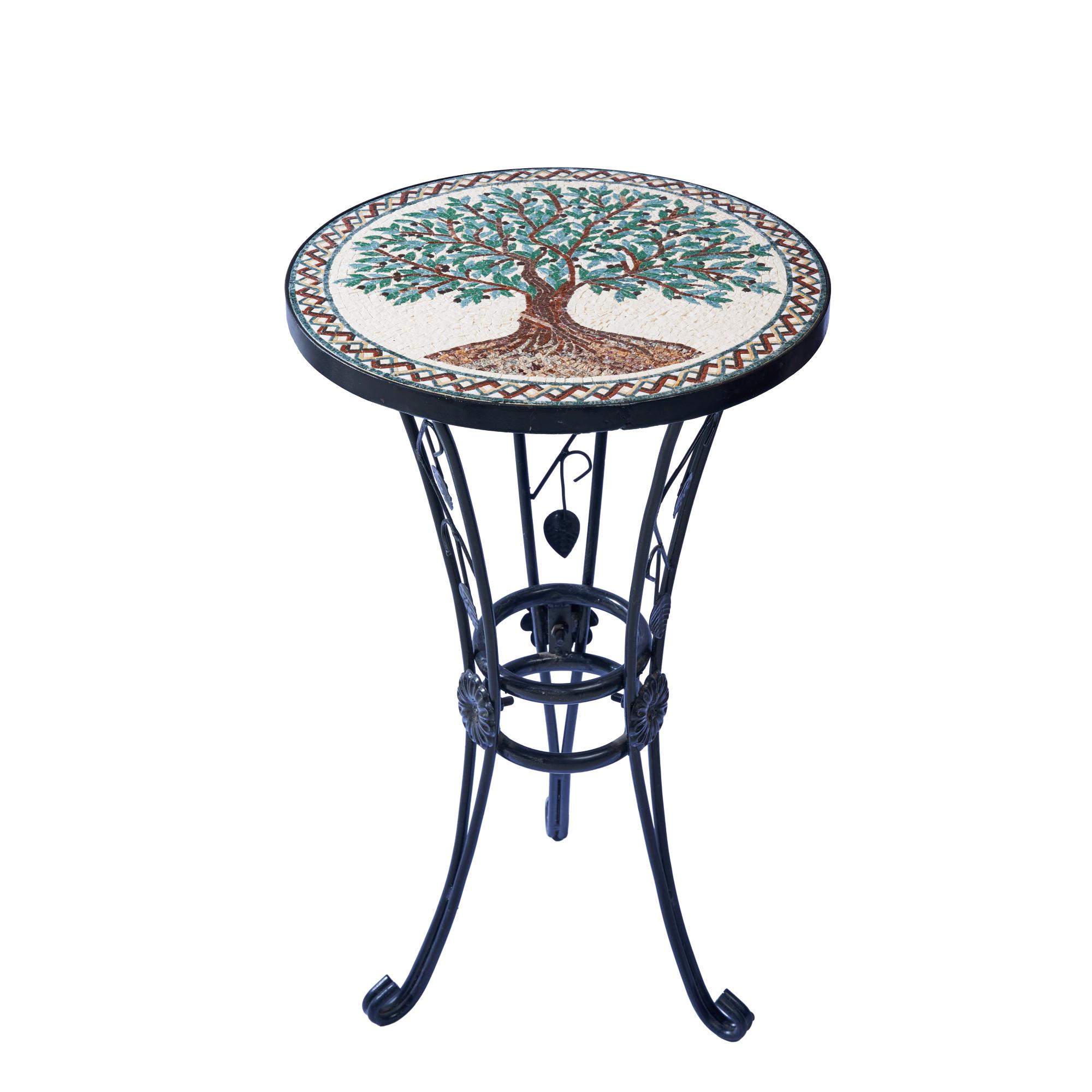The Byzantine "Tree of Life" Mosaic Accent Table